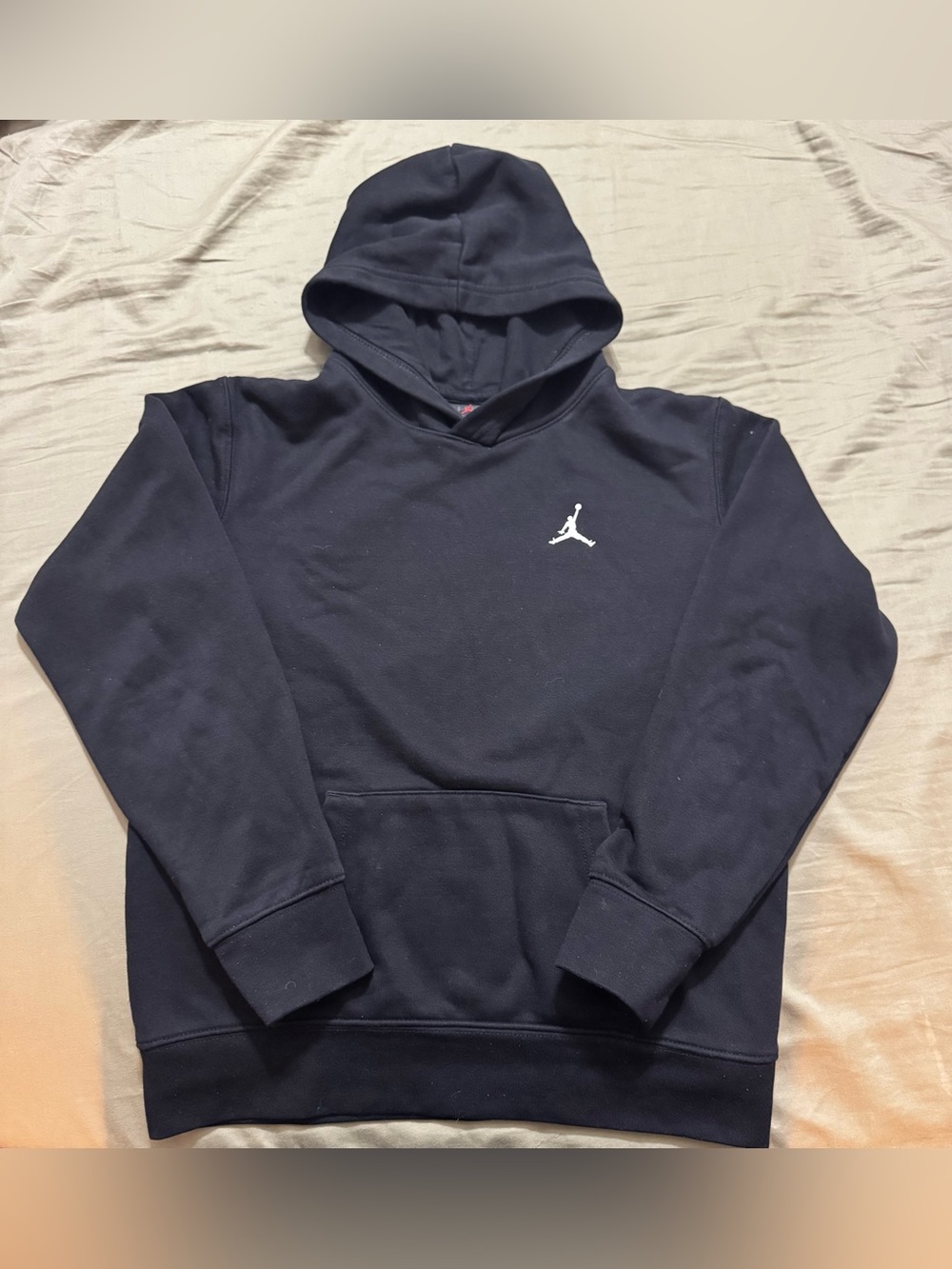Jordan Navy/Black Hoodie with White Jumpman
